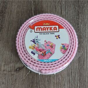Mayka Toy Block/Lego Tape 6.5ft New - Pink